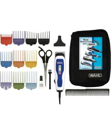 WAHL 17 Piece Colour Pro Haircut Kit - Black/White Hair Cutting Set for Home Use - International Shipping Available - Buy Online on GoSupps.com
