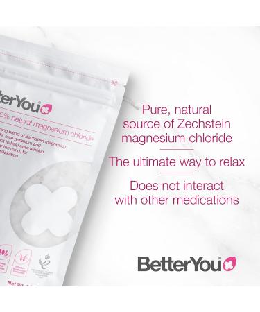BetterYou - Relaxing Bath Flakes - Pure Zechstein Magnesium Chloride Pink Geranium Bergamot Blend for Ultimate Relaxation - Developed in the UK by BetterYou - 750g - Buy Online on GoSupps.com