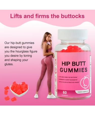 Laicuherb BBL Gummies for Women Curves-Berry Flaovr Booty Gummies with Vitamin A C B6 60 Count Bear Shape Herbal Blend - Buy Online on GoSupps.com