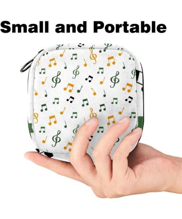 MUOOUM Music Notes Menstrual Cup Pouch & Sanitary Napkin Storage Bag - Multi-colored - Buy Online on GoSupps.com