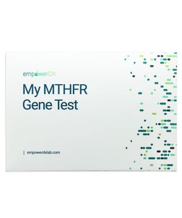 empowerDX at Home MTHFR Gene Test, Tests for Variants of The MTHFR Gene (which can be associated with Mental Health Issues, Fertility, Anxious Feelings, and migraine Headaches), Ages 2+