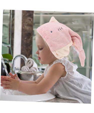 Housoutil 2pcs Dry Hair Cap Shower Cap Hair Absorbent Cap Turban Kids Shower Caps for Girls Hijab for Kids Makeup Towel Kids Headbands Girls Headbands Quick Dry Child Scarf Coral Fleece Pink - Buy Online on GoSupps.com
