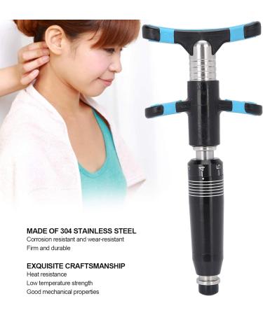 Professional Manual Spine Activator - Stainless Steel Chiropractic Adjustment Tool for Effective Back Massage (Black) | International Shipping Available - Buy Online on GoSupps.com