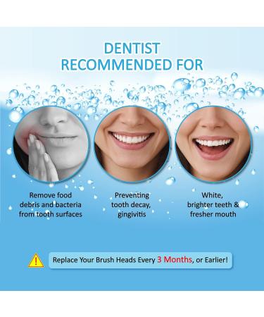 Anjocare Replacement Brush Heads for Oral B - 16 Pack Electric Toothbrush Heads Compatible with Pro1000/5000/7000 & Vitality - Black - Buy Online on GoSupps.com