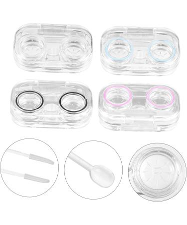 Shop Healeeved 3-Piece Contact Lens Case Set with Mirror - 8 Glasses Cases Mini Containers and Tweezers - Perfect for Travel and Eye Care - Buy Online on GoSupps.com