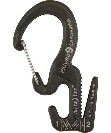 Nite Ize Figure 9 Carabiner Rope Tightener  Large Aluminum Rope Tightening Mechanism with Carabiner Clip  Fits Rope 3mm-9mm  150LB Load Limit Large Silver Gates - Buy Online on GoSupps.com