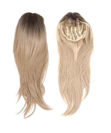 Front Lace Wig with Bangs - Long Straight Blonde 70cm Synthetic Heat-Resistant Hair Wig for Women | International Shipping Available - Buy Online on GoSupps.com