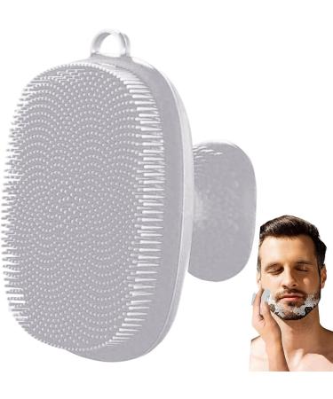 Silicone Face Cleansing Brush - Face Scrubber with Handle Soft Silicone Facial Cleansing Brush Waterproof Face Exfoliator Blackhead Pore Pad Face Wash Brush for Cleaning Gyouza White - Buy Online on GoSupps.com