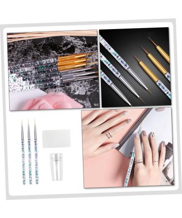Mikinona 1 Set Nail Brush Seal Manicure Painting Pen French Tip Nail Tool Stamper Nail Paint Brush Manicure Painting Nail Art Gel Nail Art Supply Drawing Tool Silica Gel Acrylic - Buy Online on GoSupps.com