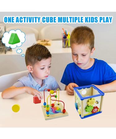 Surplex Motor Cubes Pearls Labyrinth - 5-in-1 Play Center Activity Cube for Babies | Montessori Learning Toys | Perfect Gift for Boys & Girls 12 Months+ - Buy Online on GoSupps.com