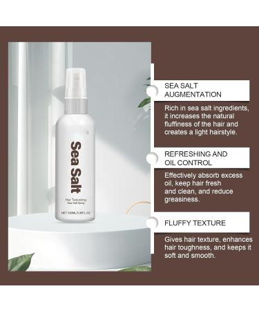 Sea Salt Spray - Texturizing Vanilla Sea Salt Spray Sandalwood Sea Salt Spray for Fluffy Hair Hydration and Hair Shine Spray Curl and Beach Waves Spray for Hair Non Greasy & Non Sticky (2pc) - Buy Online on GoSupps.com