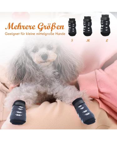 Ranypet 3 Pairs Indoor Anti-Slip Dog Socks | Soft Adjustable Paw Protection for Seniors | Traction Control for Hardwood Floors | Cute Pf tchen Pattern - Buy Online on GoSupps.com