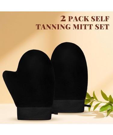  koStamm 2 Pack Self Tanning Mitt - Elastic Wrist Tanning Gloves Prevents Staining Tanning Mitt Applicator for Tanning Mousse or Lotion - Buy Online on GoSupps.com