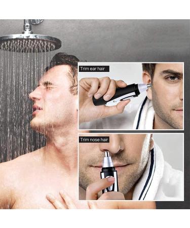 Nose and Ear Hair Trimmer - Electric Nose Clipper for Men | Washable Stainless Steel Blades | Battery-Powered Grooming Tool - Buy Online on GoSupps.com
