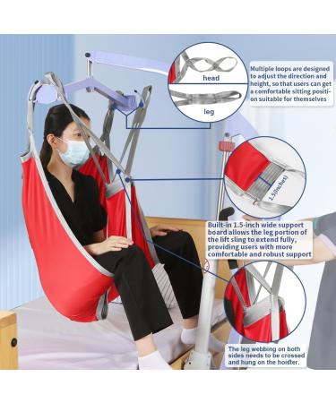 EZ Assistive Patient Lift Aid Sling for Home Use Divided Leg with Lower Back Sling for Patient Transfer and Medical Lift 500lb Weight Capacity (Medium 1pc) - Buy Online on GoSupps.com