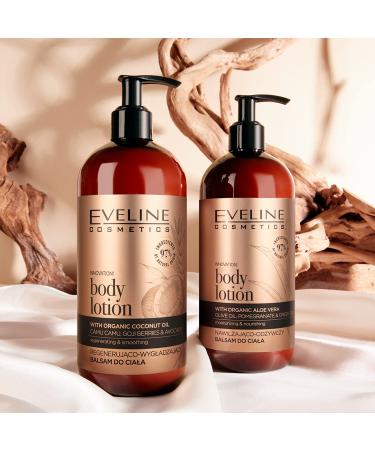 Eveline Cosmetics Organic Gold Regenerating Body Lotion 500ml - Nourishing & Smoothing for All Skin Types - International Shipping Available - Buy Online on GoSupps.com
