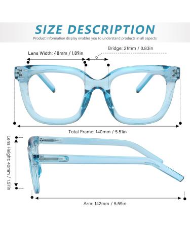 Blue Light Blocking Glasses for Men & Women - Stylish Square Design in Purple - Buy Online on GoSupps.com