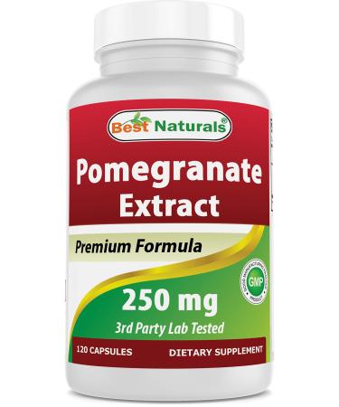 Best Naturals Pomegranate Extract 250 mg 120 Capsules - Buy Online on GoSupps.com