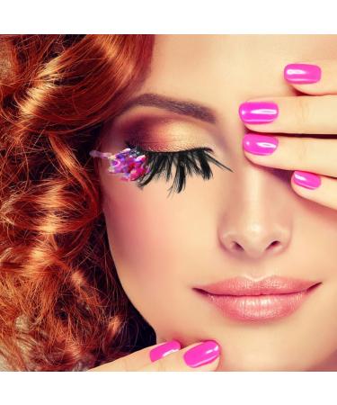 Colored Eyelashes 5D False Eyelashes with Glitter Fake Mink Eyelashes Wispies Fluffy Colored Eyelashes Dramatic Strip Eyelashes for Christmas Cosplay Costumes Fake Eyelashes Type 7 - Buy Online on GoSupps.com
