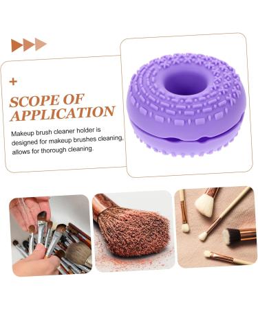 minkissy Cleanser Makeup Brush Makeup Cleaner for Brush Cleaner Mat Makeup Sponge Cleaners Cosmetic Brush Cleaner Silica Gel Make up Purple Blindfold 8.3x8.3cm Purple - Buy Online on GoSupps.com
