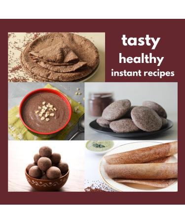 NIHKAN Sprouted Ragi Flour 454g - Gluten-Free & Nutritious Finger Millet Flour | Sprouted Nachni Satva | Ragi Malt with No Added Sugar - Buy Online on GoSupps.com