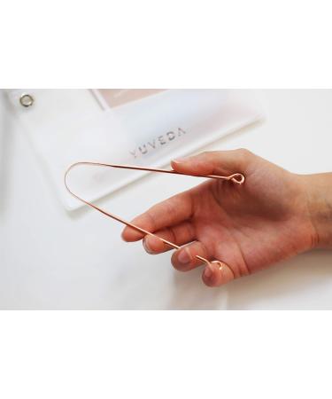 YUVEDA Ayurvedic Copper Tongue Cleaner - Combat Bad Breath & Enhance Oral Hygiene - Buy Online on GoSupps.com