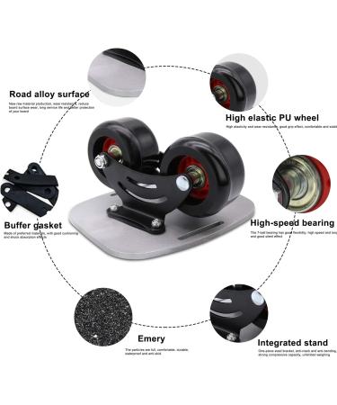 TRENDBOX High-End Roller Skate Plates with Bearings & Outdoor Wheels - Perfect for Beginners | Aluminium Alloy Construction - Buy Online on GoSupps.com