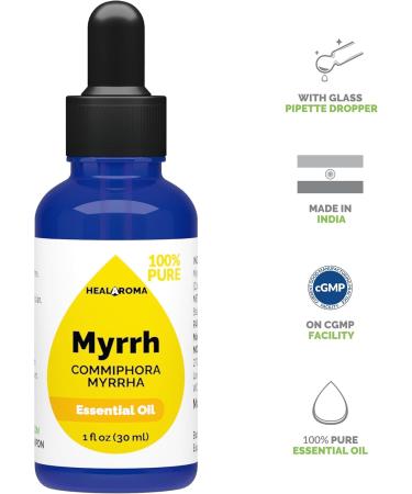 Buy Myrrh Essential Oil 30 ml - Pure & Natural Essential Oil with Pipette Dropper - Fast International Shipping - Buy Online on GoSupps.com