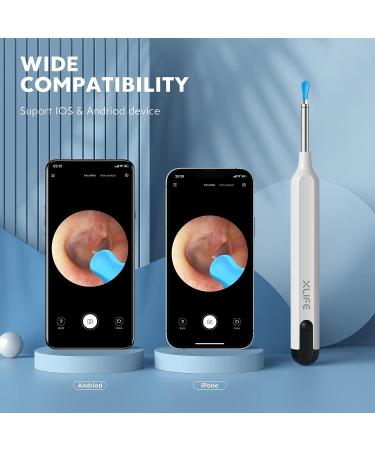 XLife Earwax Remover Tool with 1296P HD Camera and 6 LED Lights - Wireless Ear Cleaner for iPhone Android - IP67 Waterproof Otoscope Ear Wax Removal Kit - Buy Online on GoSupps.com