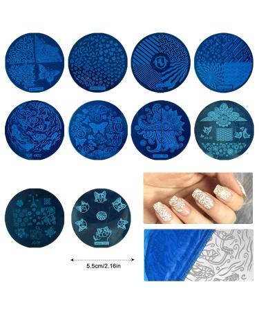 NATUCE Art Nail Stamp Set - 13 PCs DIY Nail Stamping Plates & Stencils for Manicure | Perfect for Women & Girls - Buy Online on GoSupps.com