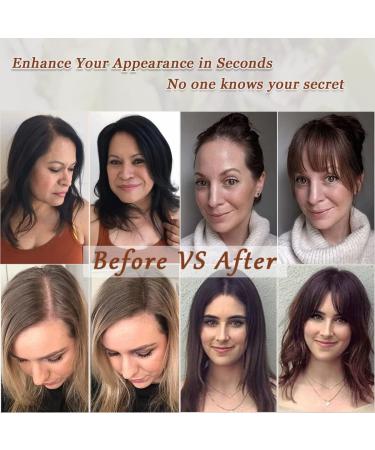 Hair Toppers for Women Real Human Hair Toppers Hair Pieces for Women with Thinning Hair Human Hair Toppers with Bangs Clip in Hair Extensions Ombre Ash Blonde with Dark Roots - Buy Online on GoSupps.com