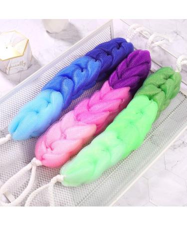 3pcs Bath Pouf Set - Mesh Shower Sponge Balls for Luxurious Bathing Experience - Buy Online on GoSupps.com