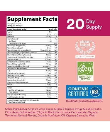 SmartyPants Women's Daily Gummy Vitamins - Gluten Free Multivitamin & Omega 3 Fish Oil, 120 Count - Buy Online on GoSupps.com