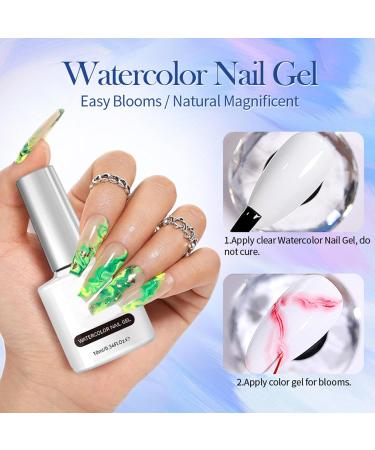 Marble Gel | Japanese Style Clear Marble Gel 10ml Bottle Glossy and Long-Lasting for Nail Salons Home Weddings and Summer - Buy Online on GoSupps.com