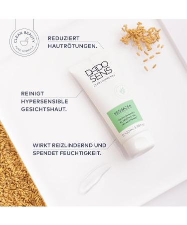 Dado Sens DADO SENS SENSACEA Cleansing Gel (100 ml) + free SOS acute cream in a sachet | Gentle facial cleansing | Moisturizing and soothing for rosacea | Reduces redness and couperose - Buy Online on GoSupps.com