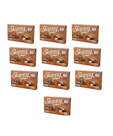 Skiny Whip Snack Bar Double Chocolate 5 Pack - This Low Calorie But High In Quality Chocolate Flavoured Bar Will Give You The Boost You Need During The Day - Pack of 10