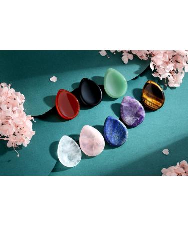 DUQGUHO 1.7 Amethyst Worry Stone - Natural Healing Crystals for Anxiety Relief | Reiki Energy Pocket Stone - Buy Online on GoSupps.com