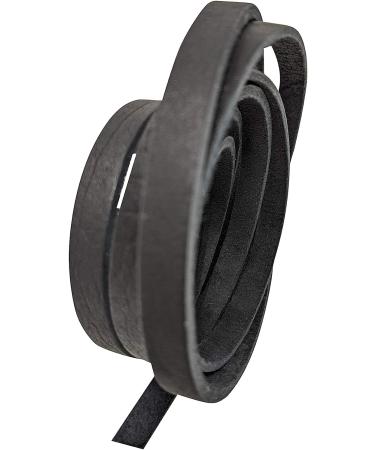 TOFL Genuine Top-Grain Leather Strap - 72 x 3/8 x 1/8 (7-8 oz) - DIY Arts & Crafts, Clothing, Jewelry, Wrapping - Black - Buy Online on GoSupps.com