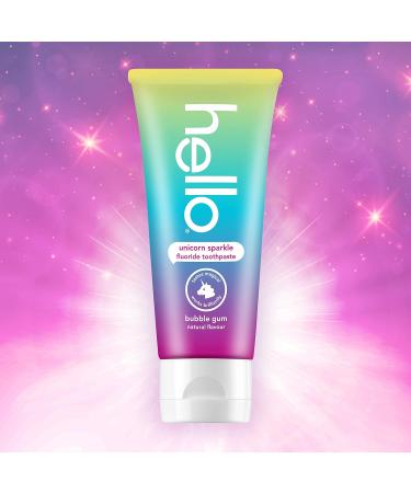 hello Unicorn Sparkle Toothpaste for Kids - Bubblegum - Pack of 2 - 4.2 Oz. - Buy Online on GoSupps.com