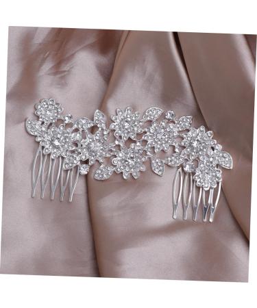 MAGICLULU Bridal Hair Comb Women Rhinestone Hair Comb Bridal Side Combs Flower Hair Comb for Women Wedding Hair Clip Hair Accessories for Brides Tiara Necklace Women's Pearl - Buy Online on GoSupps.com