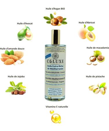 Extra Rich Mediterranean Oil 99.5% Natural Pregnancy Dry Dehydrated Skin Anti-Stretch Marks Moisturises Nourishes and Protects Your Skin (Hypoallergenic Fragrance) - Buy Online on GoSupps.com