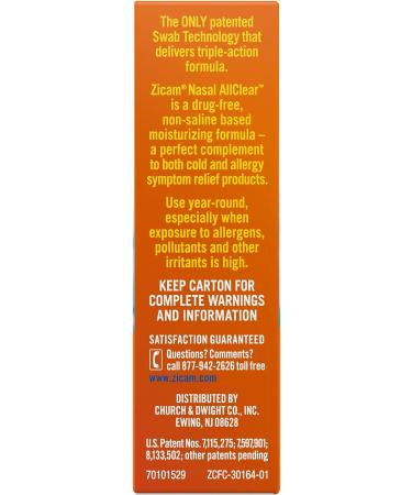 Zicam Nasal AllClear Triple Action Cleanser with Cooling Menthol - 10 Count - Buy Online on GoSupps.com