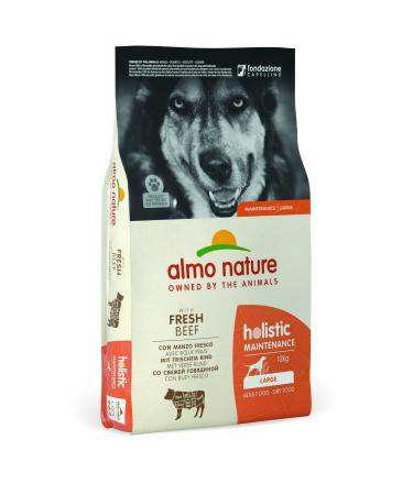 Almo Nature Holistic Adult Dog Maintenance Large with fresh beef complete dry food for adult dogs - large races- 12kg beef 1 piece (1 Pack)