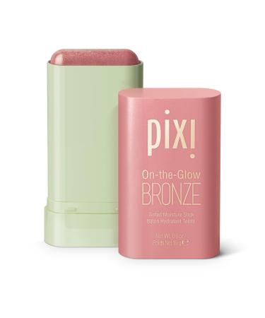 Pixi On-the-Glow Bronze - WarmGlow Hydrating Tinted Moisture Bronzer Stick with Ginseng Aloe Vera & Fruit Extracts For Cheeks & Lips 19g / 0.6oz Paraben-Free
