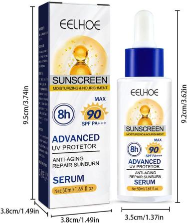  JPSDOWS Moisturizing facial sunscreen 1.69 fl fl oz multi-protection UV facial cream Oil-Free Moisturizing Facial Sunscreen SPF90 PA+++ Facial Sunscreen - Buy Online on GoSupps.com