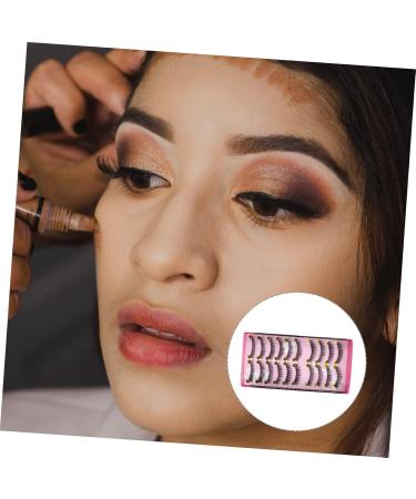 Beavorty 10 Pairs Fake eyelashes Artificial Fiber Eyelashes False Lashes Makeup Eyelashes Faux Lashes Long Eyelashes Natural Eyelashes Ladies Girls Women Lashes Miss False Eyelashes dense - Buy Online on GoSupps.com