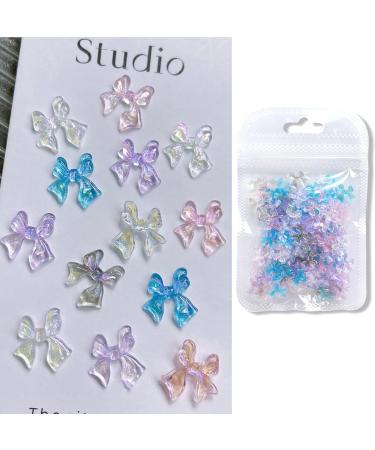 FEIlei 3D Decor Nail Jewelry Elegant Resin Flower Design DIY Bows Wedding Nail Charms - Buy Online on GoSupps.com