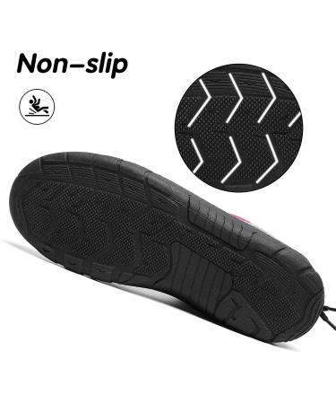 Mishansha Unisex Bathing Shoes - Lightweight Breathable Non-Slip Barefoot Footwear Magenta Pink Size 36-46 EU - Buy Online on GoSupps.com