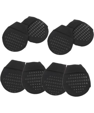 TEHAUX 8 Pairs Breathable Forefoot Toe Socks for Heels - Absorbent, Invisible, and Comfortable - Miss Black Cotton Sponge Silicone - 0.6X9X10.5CM - Buy Online on GoSupps.com
