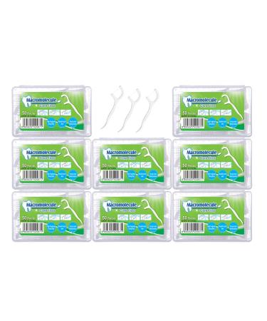 Floss Gang High Strength Professional Flossing Sticks 8 Pack (400 sticks) with a carrying bag and fin sticks perfect for home hotel and travel!(8th)